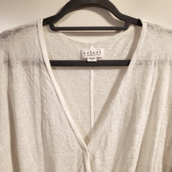 NWT Grahm & Spencer - White Knit Top - Picture 2 of 7